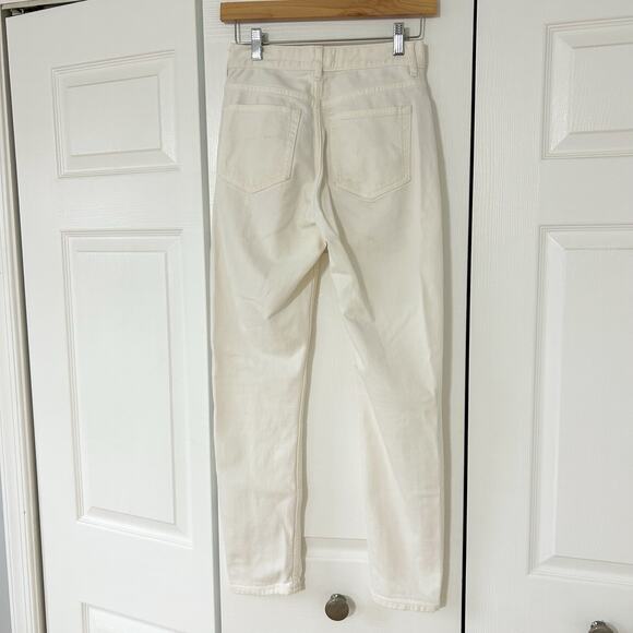 Everlane The High Rise Skinny Jeans White Denim Pants Women’s Size 25 Regular - Picture 9 of 9